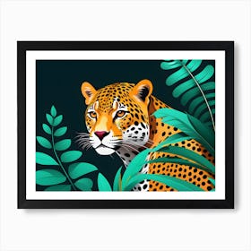 Leopard In The Jungle 1 Art Print
