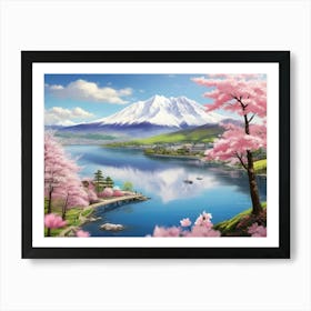 Cherry Blossoms In Japan Art Print