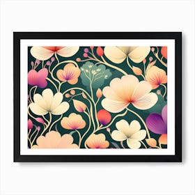 Floral Background 1 Art Print