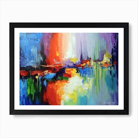 abstract wave sound Art Print