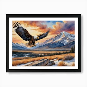 The Apex of Grace and Power Bald Eagle Art Print