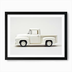 Toy Car 56 Ford Truck White Art Print