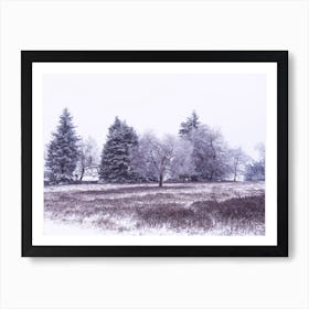 Winter Landscape in Winterberg Art Print