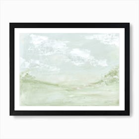 Daydreaming 2 - Abstract Trees Hills Day Landscape Painting Art Print