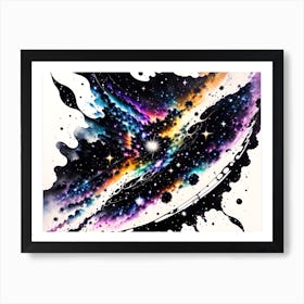 Galaxy Painting 5 Art Print