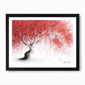Strawberry Fall Tree Art Print