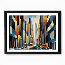 City Cubism  Art Print