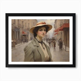 Lady In A Hat Art Print