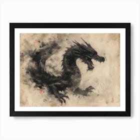 Calligraphic Wonders: Chinese Dragon 2 Art Print