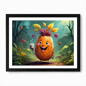 Happy Harvest Brew #9 Art Print