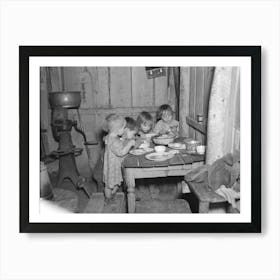 Christmas Dinner In Home Of Earl Pauley,Near Smithfield, Iowa, Dinner Consisted Of Potatoes, Cabbage And Pie By Russ Art Print