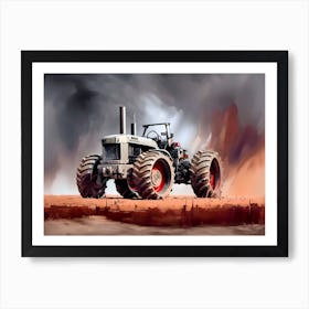 Tractor In The Field 1 Art Print