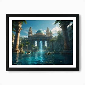 Egyptian Temple Art Print