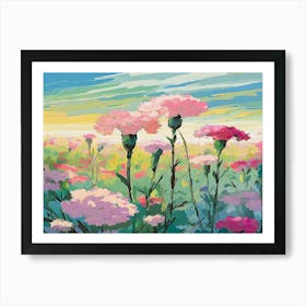 Pink Carnations Art Print