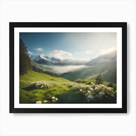 Swiss Alps Art Print