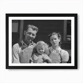 Mormon Farmer And His Family, Cache County, Utah By Russell Lee Art Print