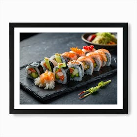 Sushi On A Plate Art Print