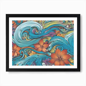 Hawaiian Waves Art Print