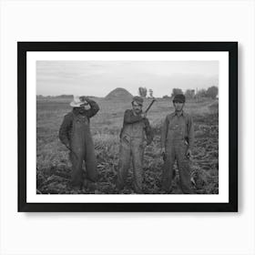 Untitled Photo, Possibly Related To Mexican Beet Workers, Near Fisher, Minnesota By Russell Lee Art Print