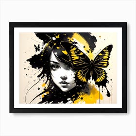 Butterfly Girl Art Print