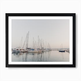 Sailboats At Sicily Art Print