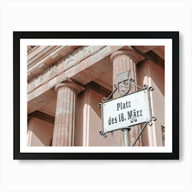 The Brandenburg Gate In Berlin 05 Art Print