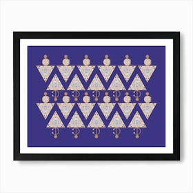 Aztec Geometric Pattern Art Print