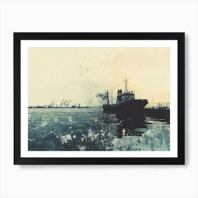 Ship Docked Art Print