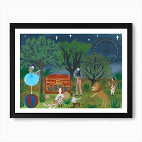 Travelling Circus Art Print