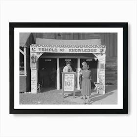 Fortune Teller S Cubicle, State Fair, Donaldsonville, Louisiana By Russell Lee Art Print
