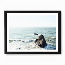 Beach Boulder Art Print