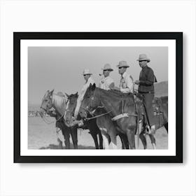 Judges At Bean Day Rodeo, Wagon Mound, New Mexico By Russell Lee Art Print