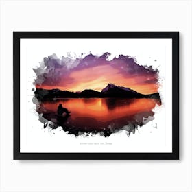 Vermilion Lakes, Banff Town, Canada Art Print