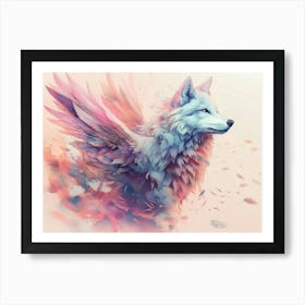 White Wolf Art Print