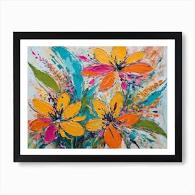 Bright Flowers Art Print