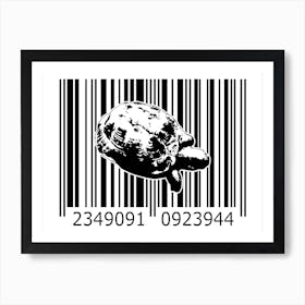 Funny Barcode Animals Art Illustration In Painting Style 089 Art Print