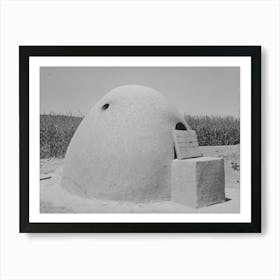 Outdoor Adobe Oven Of Spanish American Family, Chamisal, New Mexico By Russell Lee Art Print