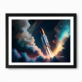 Rocket Art Print