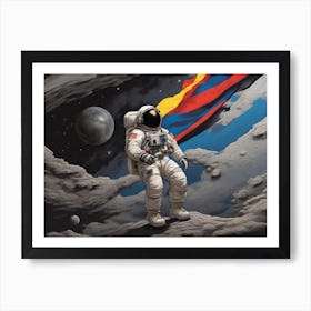 Astronaut In Space 16 Art Print
