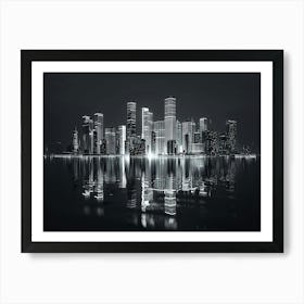 Cityscape At Night 5 Art Print