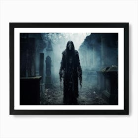 Ancient Health Frightened Daemon Human Rip Costume Scarey Afraid Invisible Evil Spook Ma (31) Art Print