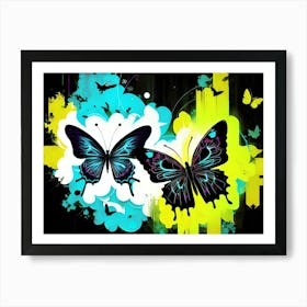 Abstract Butterfly Painting 4 Art Print