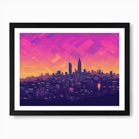 Lima Skyline Art Print