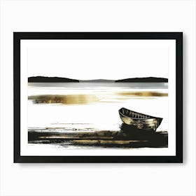 Boat On The Water 1 Art Print