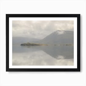 Reflections in the Lake Iceland Art Print