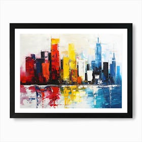 abstract New York cityscape 3 Art Print