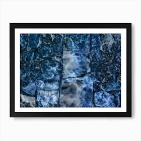 Modern Blue Abstraction 1 Poster