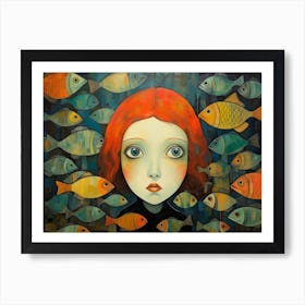 Hunzinator School Of Platy 1 Art Print