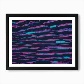 Abstract Image Of A Room Filled With Glowing Lines, Creating A Futuristic And Ethereal Atmosphere Art Print