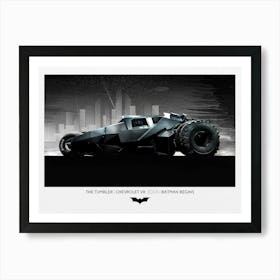 The Tumbler- Batman Begins 2005 Art Print